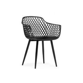 Пластиковый стул Rikon black / wood | Интернет магазин мебели и декора LifeDekor