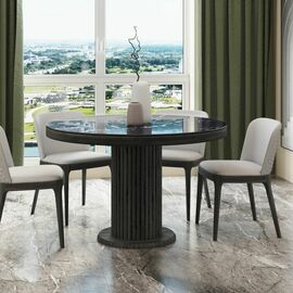 Стол Denver 110, круглый глянец | Интернет магазин мебели и декора LifeDekor