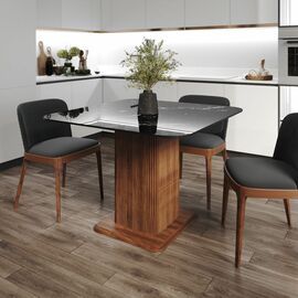 Стол Denver 110, квадрат глянец | Интернет магазин мебели и декора LifeDekor