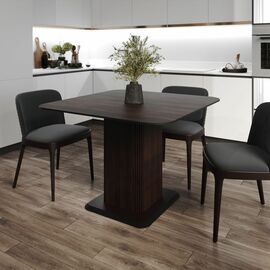 Стол Denver 110, квадрат раздвижной, шпон | Интернет магазин мебели и декора LifeDekor