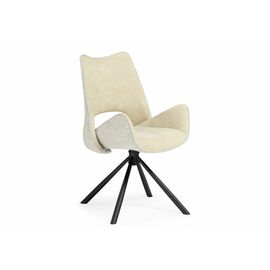 Стул на металлокаркасе Balaton 360 крутящийся beige / black | Интернет магазин мебели и декора LifeDekor