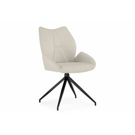 Стул на металлокаркасе Miranda 360 крутящийся beige / black | Интернет магазин мебели и декора LifeDekor