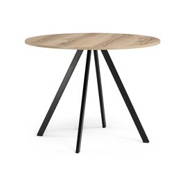 Стол деревянный Баргел 90х90х75 дуб делано / черный | Интернет магазин мебели и декора LifeDekor