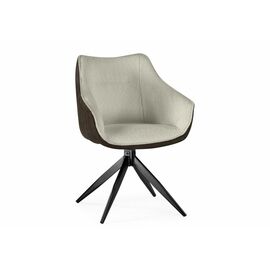 Стул на металлокаркасе Kansas brown / cream / black | Интернет магазин мебели и декора LifeDekor