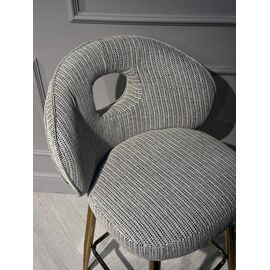 Стул барный Россо BS1451-WT, белый крем/золото | Интернет магазин мебели и декора LifeDekor