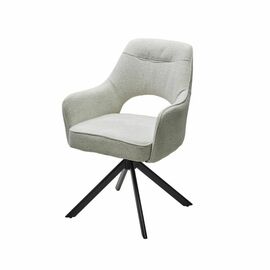 Стул Muara, букле бело-бежевый, поворотно-возвратный механизм | Интернет магазин мебели и декора LifeDekor