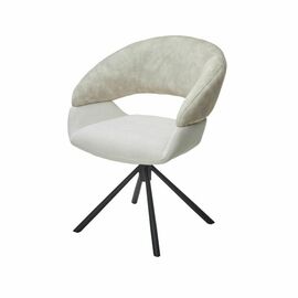 Стул Lotus ткань комби бежевый, поворотно-возвратный механизм 360 градусов | Интернет магазин мебели и декора LifeDekor