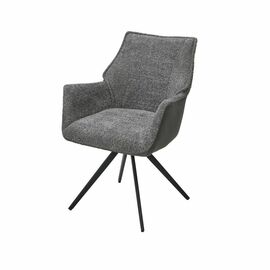 Стул Bravo ткань комби серый, поворотный механизм на 180 градусов | Интернет магазин мебели и декора LifeDekor