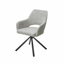 Стул Gandi шенил светло-серый, поворотно-возвратный механизм 180 градусов | Интернет магазин мебели и декора LifeDekor