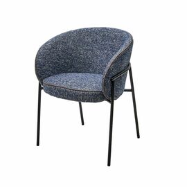 Стул Ghost букле биколорный, синий | Интернет магазин мебели и декора LifeDekor