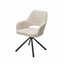 Стул Gandi шенил бежевый, поворотно-возвратный механизм 180 градусов | Интернет магазин мебели и декора LifeDekor