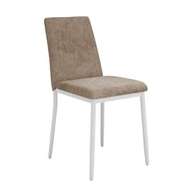 Стул DikLine 270 SB4 бежевый, ножки белые | Интернет магазин мебели и декора LifeDekor