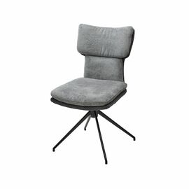 Стул Nevil ткань комби серый, поворотно-возвратный механизм 360 градусов | Интернет магазин мебели и декора LifeDekor