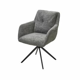 Стул Honey букле темно-серый, поворотный механизм 360 градусов | Интернет магазин мебели и декора LifeDekor