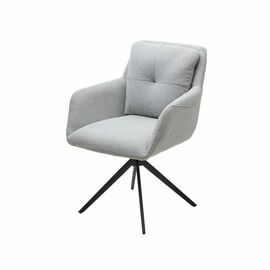 Стул Honey букле светло-серый, поворотный механизм 360 градусов | Интернет магазин мебели и декора LifeDekor