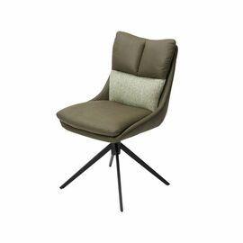 Стул Marlin ткань комби зеленый, поворотно-возвратный механизм 360 градусов | Интернет магазин мебели и декора LifeDekor