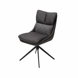 Стул Marlin ткань комби серый, поворотно-возвратный механизм 360 градусов | Интернет магазин мебели и декора LifeDekor