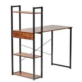 Стол письменный с полками Frame 100x45x110см лофт, чёрный | Интернет магазин мебели и декора LifeDekor