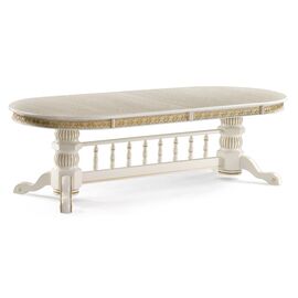 Стол деревянный Кассиль крем / золотая патина | Интернет магазин мебели и декора LifeDekor