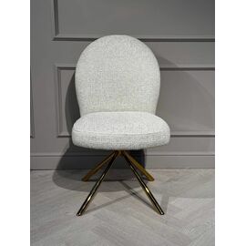 Стул обеденный Авалон BS1240-WT, белый крем/золото | Интернет магазин мебели и декора LifeDekor