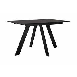 Стол DikLine DKD120, керамика 120(160)х80, мрамор бронза матовый, опоры черные (2 уп.) | Интернет магазин мебели и декора LifeDekor