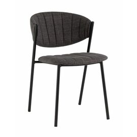 Стул Харпер ткань рогожка тёмно-серый | Интернет магазин мебели и декора LifeDekor