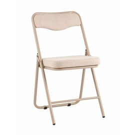 Стул складной Джонни рогожка бежевая каркас бежевый | Интернет магазин мебели и декора LifeDekor