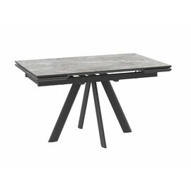 Cтол с керамическим покрытием Джейтон -140 (Stone grey st cer/черный) 140(30+30)х85 | Интернет магазин мебели и декора LifeDekor