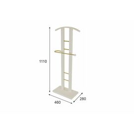 Вешалка костюмная ГАЛАНТ 321 золото/слоновая кость | Интернет магазин мебели и декора LifeDekor