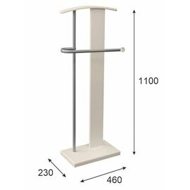 Вешалка костюмная ГАЛАНТ 353 металлик/слоновая кость | Интернет магазин мебели и декора LifeDekor