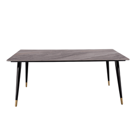 Стол обеденный Рио Гранд MC232-180BR, 180х90х76 см, коричневая керамика/черный | Интернет магазин мебели и декора LifeDekor