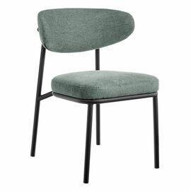 Стул Lucas 2 шалфей шенилл с чёрными ножками | Интернет магазин мебели и декора LifeDekor