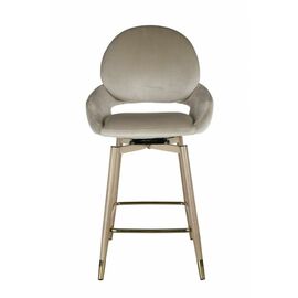 Стул барный Виола BS1376-BG-4, бежевый/орех | Интернет магазин мебели и декора LifeDekor