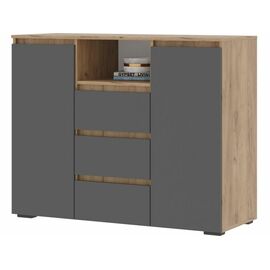 Комод «Хелен» КМ-01, графит/дуб крафт золотой | Интернет магазин мебели и декора LifeDekor