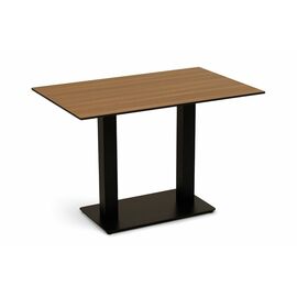 "Каффе" стол из HPL 110х70см, цвет "дуб", подстолье стальное двойное | Интернет магазин мебели и декора LifeDekor