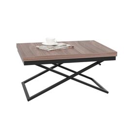 Стол трансформер Орфей 1, чёрный/шимо темный | Интернет магазин мебели и декора LifeDekor