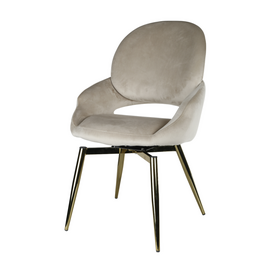 Стул обеденный Виола BS1377-BG-2, бежевый/золото | Интернет магазин мебели и декора LifeDekor