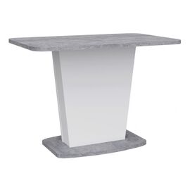 Стол деревянный Комфорт цемент светлый / белый | Интернет магазин мебели и декора LifeDekor