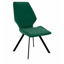 Стул DikLine 242M K13 изумруд, ножки черные | Интернет магазин мебели и декора LifeDekor
