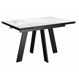 Стол DikLine SKM140 Керамика Italian Grey (глянец серый)/опоры черные | Интернет магазин мебели и декора LifeDekor