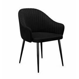 Стул DikLine 440 K21 черный, ножки черные | Интернет магазин мебели и декора LifeDekor