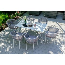 "Руссо" обеденный стол из HPL 150х80см, цвет молочный | Интернет магазин мебели и декора LifeDekor