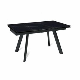 Стол раскладной Stone (140+40+40), керамика матовая Black Gold | Интернет магазин мебели и декора LifeDekor