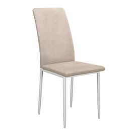 Стул DikLine 272 B03 BEIGE, ножки белые | Интернет магазин мебели и декора LifeDekor
