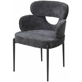Стул VALTER RAVEN18 Серый, ткань / Черный каркас, ®DISAUR | Интернет магазин мебели и декора LifeDekor