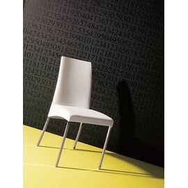 Стул ELIAS 44,43 (G093 Хром/ TR 500 айвори экокожа ) | Интернет магазин мебели и декора LifeDekor