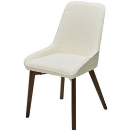 Стул CRISTIAN White A2635-1A, букле / орех, ®DISAUR | Интернет магазин мебели и декора LifeDekor