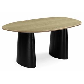 Стол деревянный Ares дуб / черный | Интернет магазин мебели и декора LifeDekor