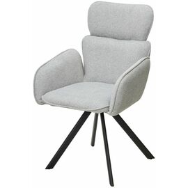 Стул LONG 360 град. поворот. NS10 Серый, букле / черный каркас, М-City | Интернет магазин мебели и декора LifeDekor