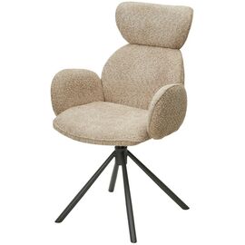 Стул VARDY 360 град.поворот. Хаки букле XD841-06 / Серый, ®DISAUR | Интернет магазин мебели и декора LifeDekor